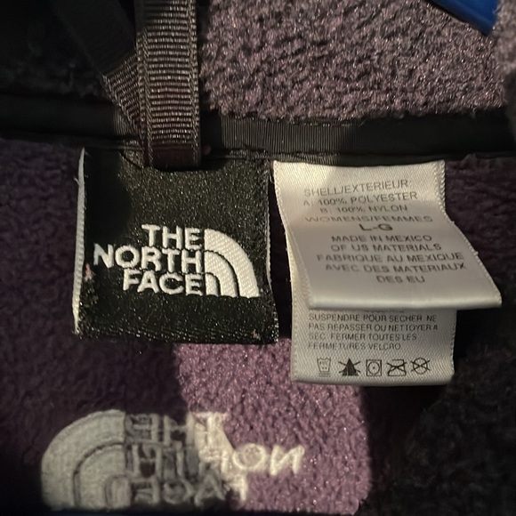 🔥5/$20🔥Vintage The North Face Fleece Full Zip Jacket Aubergine Size Large Women - Picture 4 of 13